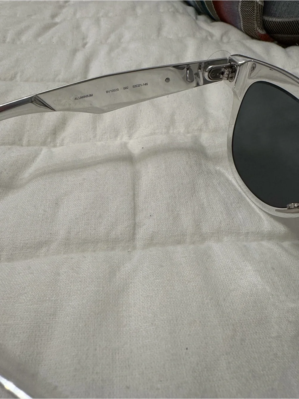 NWT Bottega Veneta Aluminum Classic D-Frame Sunglasses Silver Made in Italy